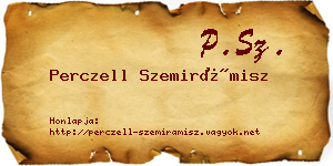 Perczell Szemirámisz névjegykártya